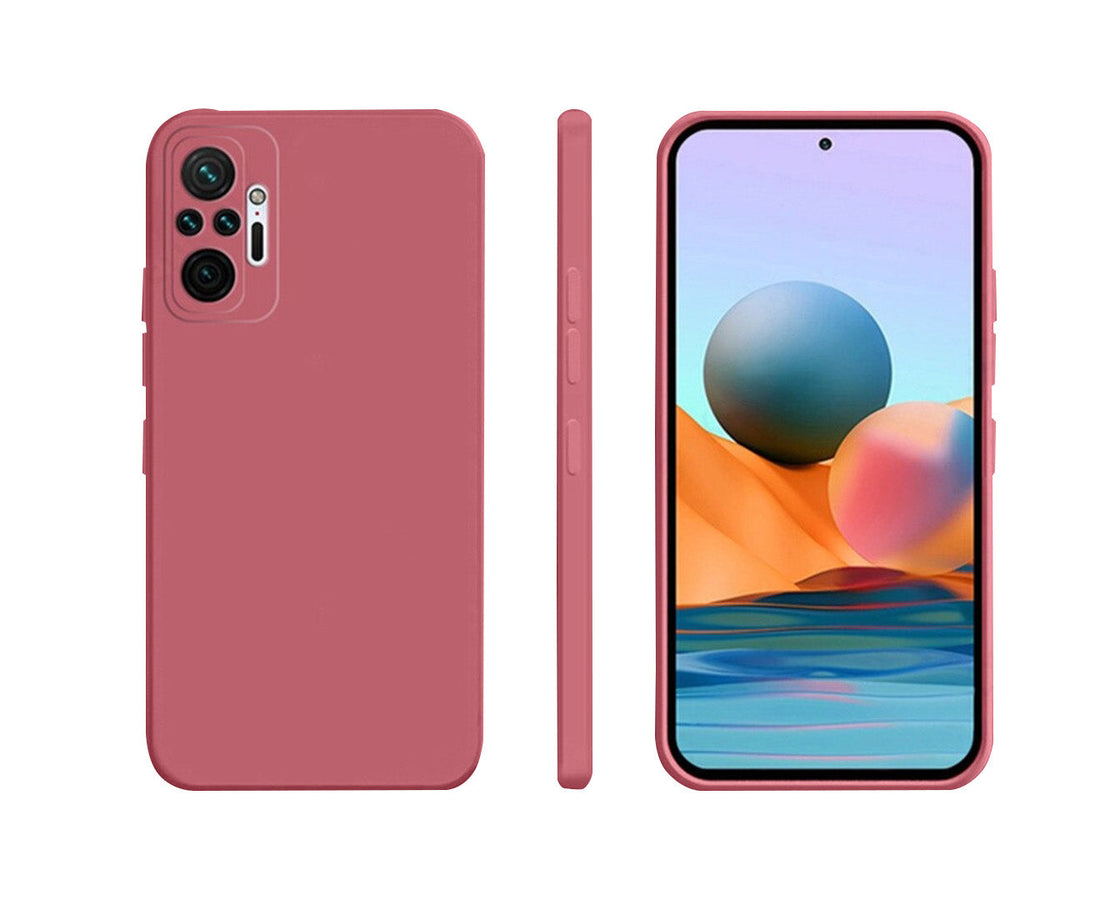 Anymob Xiaomi Phone Case Red Candy Silicone Mobile For Redmi Note 10 10S 9S 9 Pro Max 8 7 Pro 9T Mi 11 Lite POCO X3 M3 F3 Slim Cover-Mobile Phone Cases-PEROZ Accessories