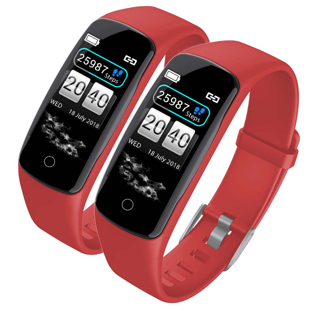 SOGA 2X Sport Monitor Wrist Touch Fitness Tracker Smart Watch Red-Smart Watches-PEROZ Accessories