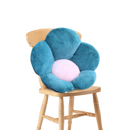 SOGA Green Whimsical Big Flower Shape Cushion Soft Leaning Bedside Pad Floor Plush Pillow Home Decor-Chair &amp; Sofa Cushions-PEROZ Accessories