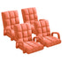 SOGA 4X Foldable Lounge Cushion Adjustable Floor Lazy Recliner Chair with Armrest Orange-Recliner Chair-PEROZ Accessories