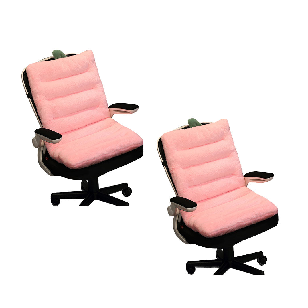 SOGA 2X Pink One Piece Strawberry Cushion Office Sedentary Butt Mat Back Waist Chair Support Home Decor-Chair &amp; Sofa Cushions-PEROZ Accessories