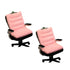 SOGA 2X Pink One Piece Strawberry Cushion Office Sedentary Butt Mat Back Waist Chair Support Home Decor-Chair & Sofa Cushions-PEROZ Accessories