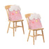 SOGA 2X Pink Cute Cloud Cushion Soft Leaning Lumbar Wedge Pillow Bedside Plush Home Decor-Chair & Sofa Cushions-PEROZ Accessories