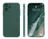 Anymob iPhone Phone Case Green Full Lens Protection Square Silicone Cover For IOS 13 11 12 Pro Max Mini X XS Max XR 7 8 6 6S Plus SE Compatible-Mobile Phone Cases-PEROZ Accessories