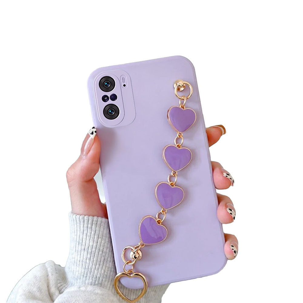 Anymob Xiaomi and Redmi Phone Case Lilac Women Chain Bracelet Soft Silicone For Note 10 9 Pro 10s 9s 8 7 Pro 10 9 9A Poco X3 11T 11-Mobile Phone Cases-PEROZ Accessories