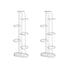 SOGA 2X 7 Tier 8 Pots White Round Metal Plant Rack Flowerpot Storage Display Stand Holder Home Garden Decor-Indoor Pots, Planters and Plant Stands-PEROZ Accessories