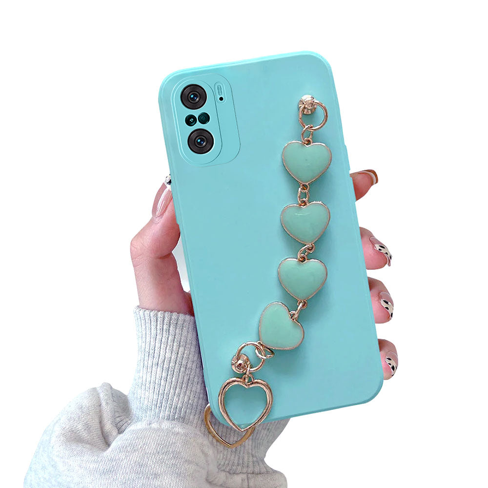 Anymob Xiaomi and Redmi Phone Case Sky Blue Women Chain Bracelet Soft Silicone For Note 10 9 Pro 10s 9s 8 7 Pro 10 9 9A Poco X3 11T 11-Mobile Phone Cases-PEROZ Accessories