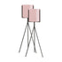 SOGA 2X 80cm Tripod Flower Pot Plant Stand with Pink Flowerpot Holder Rack Indoor Display-Indoor Pots, Planters and Plant Stands-PEROZ Accessories