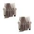 SOGA 2X Coffee Textured Knitted Throw Blanket Warm Cozy Woven Cover Couch Bed Sofa Home Decor with Tassels-Throw Blankets-PEROZ Accessories