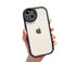 Anymob iPhone Case Black Round Camera Protection Shockproof Soft Bumper Frame Mobile Cover iPhone 11 12 Pro Max 13 Pro Max Compatible-Mobile Phone Cases-PEROZ Accessories
