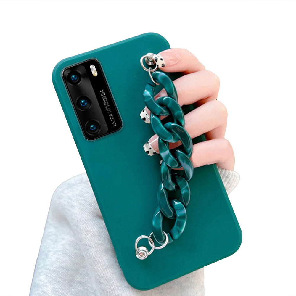 Anymob Huawei Phone Case Blue Green Luxury Marble Bracelet Silicone Cover-Mobile Phone Cases-PEROZ Accessories