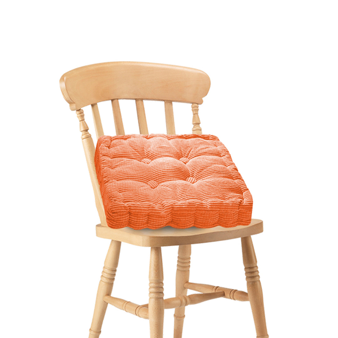 SOGA Orange Square Cushion Soft Leaning Plush Backrest Throw Seat Pillow Home Office Decor-Chair &amp; Sofa Cushions-PEROZ Accessories