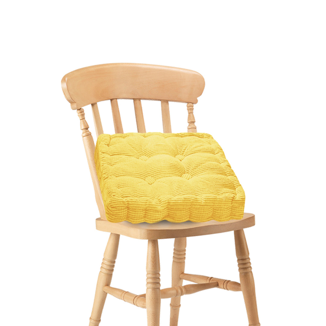 SOGA Yellow Square Cushion Soft Leaning Plush Backrest Throw Seat Pillow Home Office Decor-Chair &amp; Sofa Cushions-PEROZ Accessories