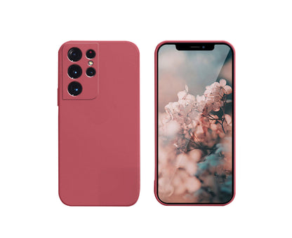 Anymob iPhone Phone Case Red Full Lens Protection Square Silicone Cover For IOS 13 11 12 Pro Max Mini X XS Max XR 7 8 6 6S Plus SE Compatible-Mobile Phone Cases-PEROZ Accessories
