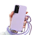 Anymob Huawei Phone Case Lavender Necklace Lanyard Crossbody Cord Rope Silicone-Mobile Phone Cases-PEROZ Accessories