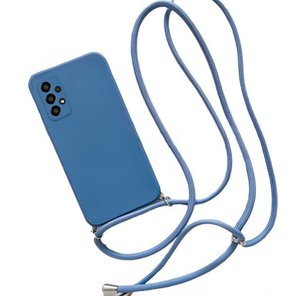 Anymob Samsung Phone Case Blue Crossbody Necklace Lanyard-Mobile Phone Cases-PEROZ Accessories