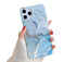 Anymob iPhone Case Light Steel Blue Marble Oil Painting Pattern Soft Silicone Back Cover For iPhone 11 Pro Max 7 8 Plus XS XR SE 2020 12-Mobile Phone Cases-PEROZ Accessories