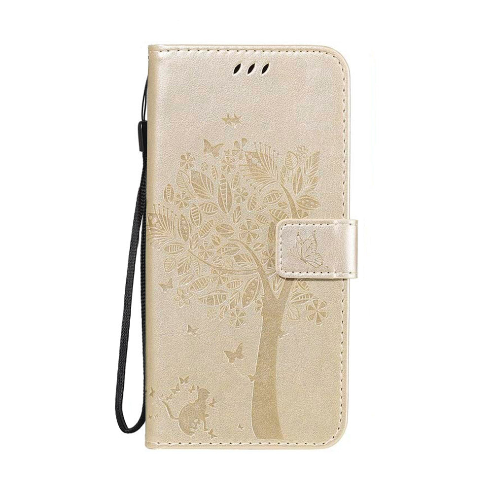 Anymob Samsung Case Dirty White Tree Luxury Wallet Phone Flip Leather Cover With Card Slot Protection-Mobile Phone Cases-PEROZ Accessories