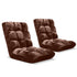 SOGA 2X Floor Recliner Folding Lounge Sofa Futon Couch Folding Chair Cushion Coffee-Recliner Chair-PEROZ Accessories