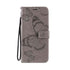 Anymob Samsung Case Gray 3D Butterfly Flip Leather Phone Magnetic Wallet Stand Cover With Card Slot-Mobile Phone Cases-PEROZ Accessories