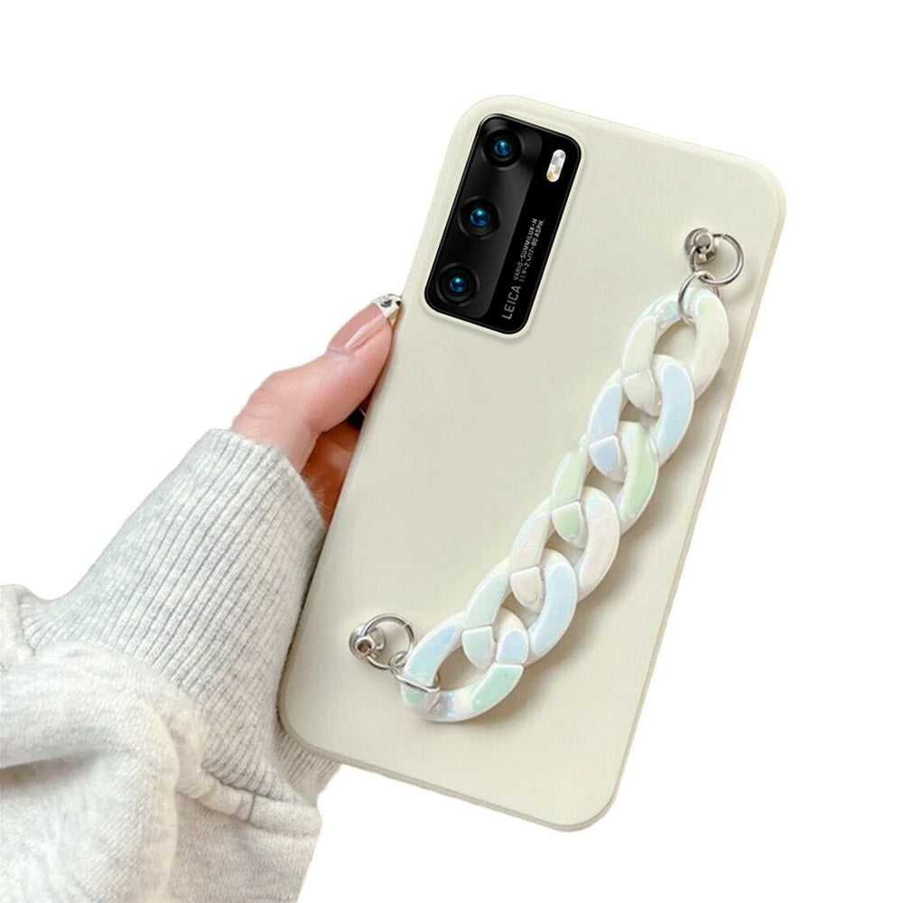 Anymob Huawei Phone Case Beige Luxury Marble Bracelet Silicone Cover-Mobile Phone Cases-PEROZ Accessories