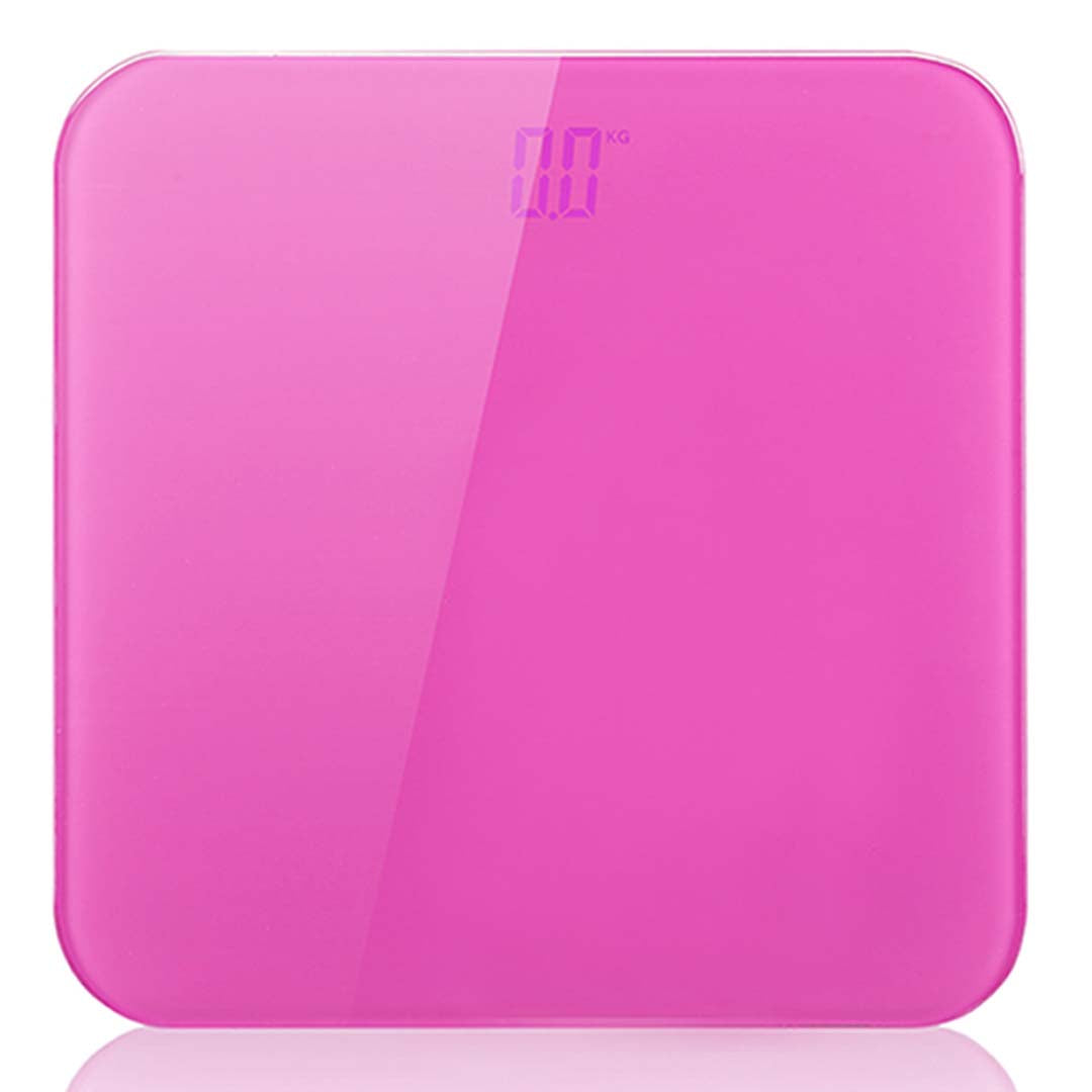 SOGA 180kg Digital Fitness Weight Bathroom Gym Body Glass LCD Electronic Scales Pink-Body Weight Scales-PEROZ Accessories