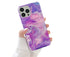 Anymob iPhone Case Pink Lavender Marble Pattern Soft Silicone Cover For iPhone 13 11 12 Pro Max X XR XS Max 7 8 Plus SE 2020-Mobile Phone Cases-PEROZ Accessories