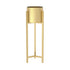 SOGA 75cm Gold Metal Plant Stand with Flower Pot Holder Corner Shelving Rack Indoor Display-Indoor Pots, Planters and Plant Stands-PEROZ Accessories