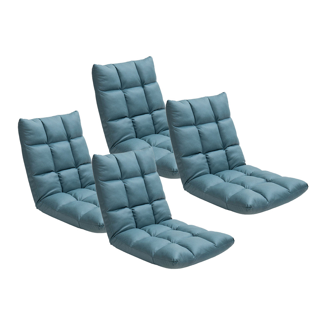 SOGA 4X Green Lounge Floor Recliner Adjustable Gaming Sofa Bed Foldable Indoor Outdoor Backrest Seat Home Office Decor-Recliner Chair-PEROZ Accessories
