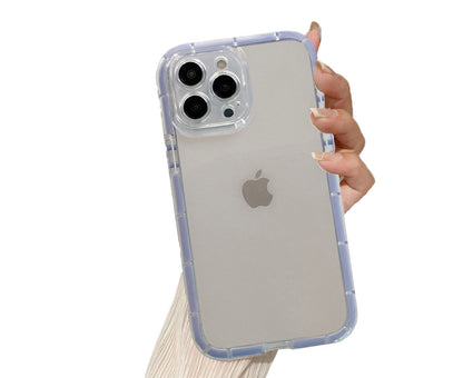 Anymob iPhone Case Violet Transparent Luminous Color Shockproof Soft Silicone Mobile Cover For iPhone13 Pro Max 11 12 Pro Max X XS Max XR-Mobile Phone Cases-PEROZ Accessories