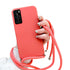 Anymob Huawei Phone Case Red Necklace Crossbody Cord Rope Silicone For P30 P40 Lite P50 P20 Pro Mate 20 30 P Smart 2021-Mobile Phone Cases-PEROZ Accessories