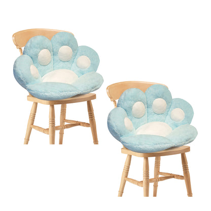 SOGA 2X 70cm Mint Blue Paw Shape Cushion Warm Lazy Sofa Decorative Pillow Backseat Plush Mat Home Decor-Chair &amp; Sofa Cushions-PEROZ Accessories