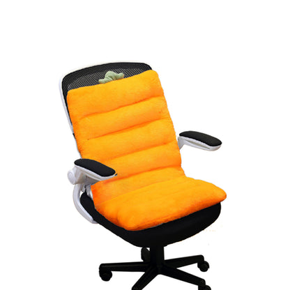 SOGA Orange One Piece Siamese Cushion Office Sedentary Butt Mat Back Waist Chair Support Home Decor-Chair &amp; Sofa Cushions-PEROZ Accessories
