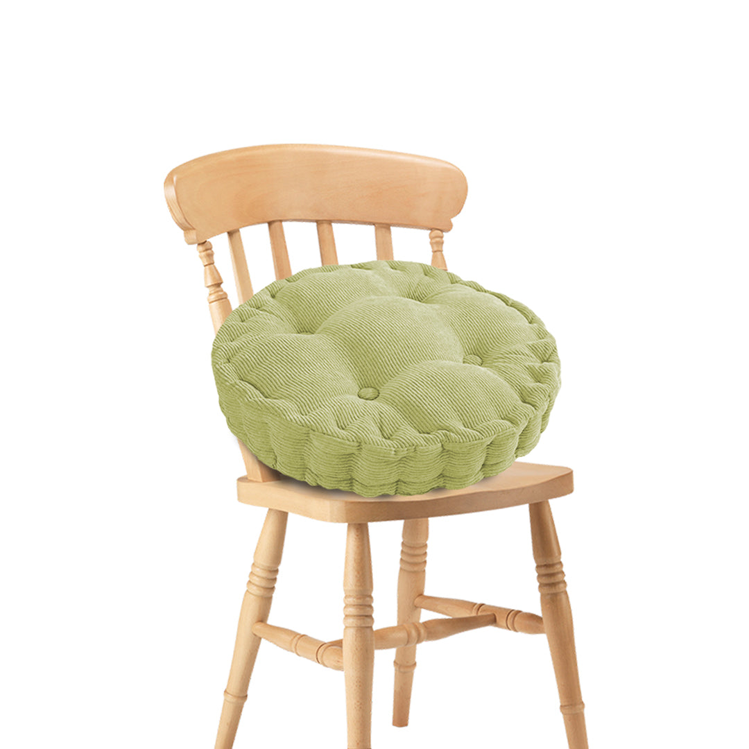 SOGA Green Round Cushion Soft Leaning Plush Backrest Throw Seat Pillow Home Office Decor-Chair &amp; Sofa Cushions-PEROZ Accessories