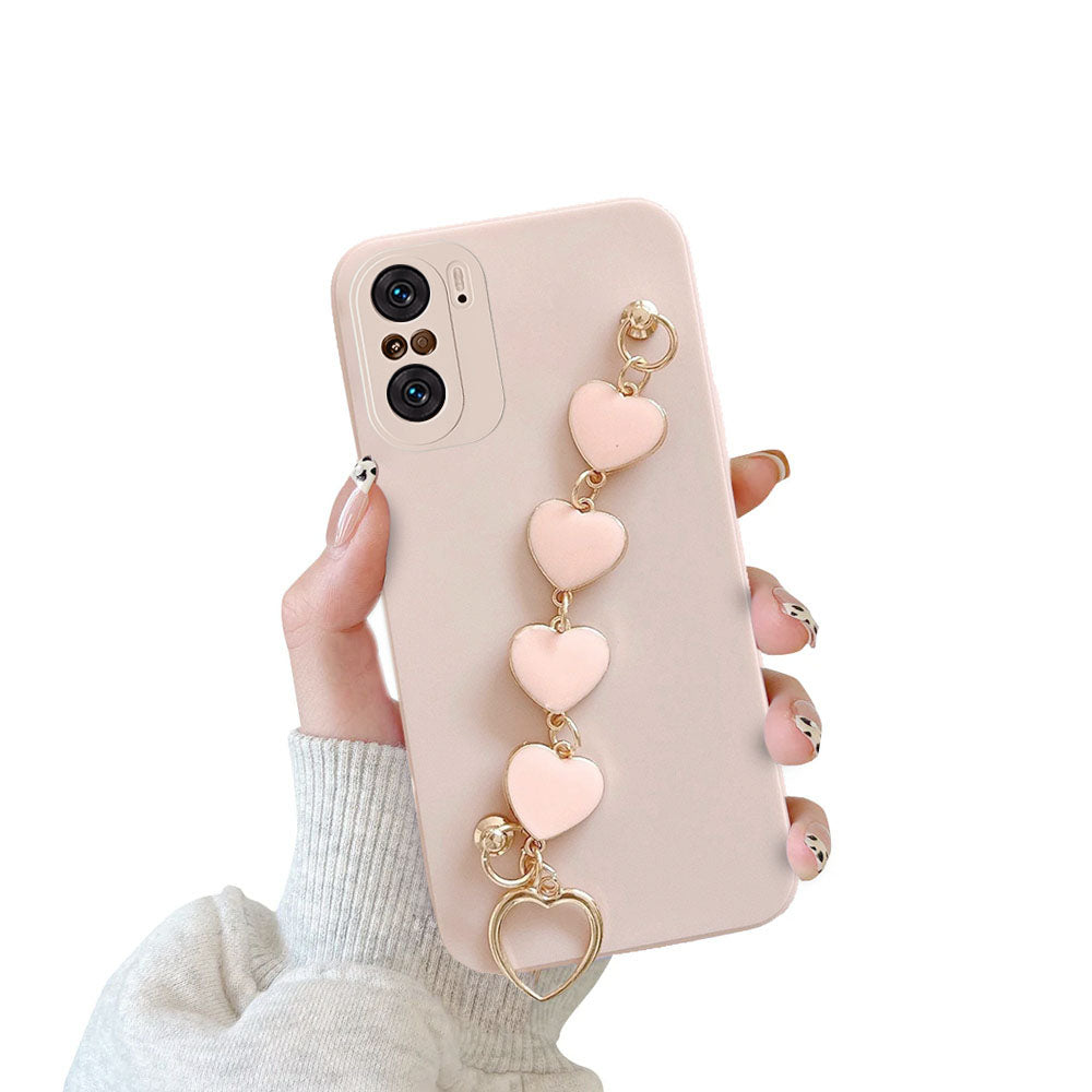 Anymob Xiaomi and Redmi Phone Case Pink Women Chain Bracelet Soft Silicone For Note 10 9 Pro 10s 9s 8 7 Pro 10 9 9A Poco X3 11T 11-Mobile Phone Cases-PEROZ Accessories