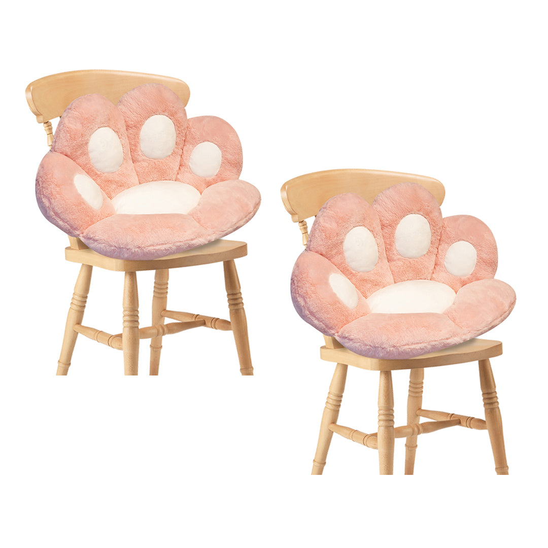 SOGA 2X 70cm Pink Paw Shape Cushion Warm Lazy Sofa Decorative Pillow Backseat Plush Mat Home Decor-Chair &amp; Sofa Cushions-PEROZ Accessories