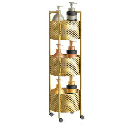 SOGA 3 Tier Bathroom Shelf Multifunctional Storage Display Rack Organiser with wheels-Bathroom Storage-PEROZ Accessories
