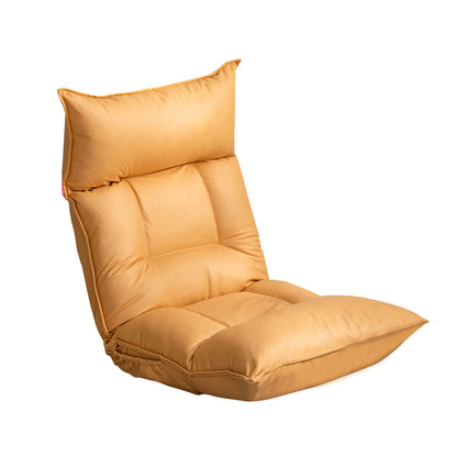 SOGA Yellow Lounge Recliner Lazy Sofa Bed Tatami Cushion Collapsible Backrest Seat Home Office Decor-Recliner Chair-PEROZ Accessories
