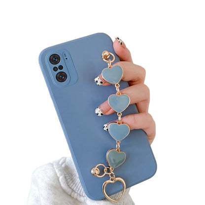 Anymob Xiaomi and Redmi Phone Case Grey Women Chain Bracelet Soft Silicone For Note 10 9 Pro 10s 9s 8 7 Pro 10 9 9A Poco X3 11T 11-Mobile Phone Cases-PEROZ Accessories