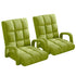 SOGA 2X Foldable Lounge Cushion Adjustable Floor Lazy Recliner Chair with Armrest Yellow Green-Recliner Chair-PEROZ Accessories