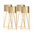 SOGA 4X 70cm Gold Metal Plant Stand with Gold Flower Pot Holder Corner Shelving Rack Indoor Display-Indoor Pots, Planters and Plant Stands-PEROZ Accessories