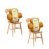 SOGA 2X 58cm Cute Face Toast Bread Cushion Stuffed Car Seat Plush Cartoon Back Support Pillow Home Decor-Chair & Sofa Cushions-PEROZ Accessories