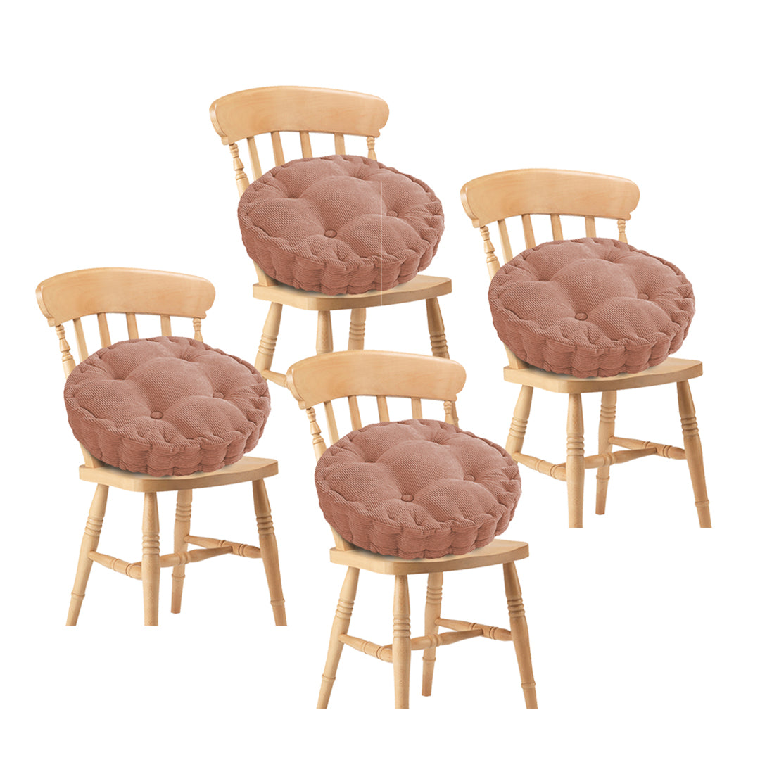SOGA 4X Coffee Round Cushion Soft Leaning Plush Backrest Throw Seat Pillow Home Office Decor-Chair &amp; Sofa Cushions-PEROZ Accessories