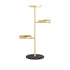 SOGA 3 Tier Gold Round Plant Stand Flowerpot Tray Display Living Room Balcony Metal Decorative Shelf-Indoor Pots, Planters and Plant Stands-PEROZ Accessories