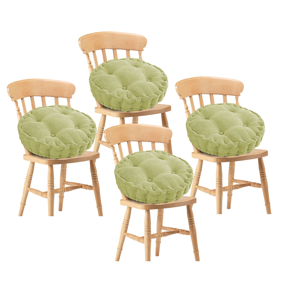 SOGA 4X Green Round Cushion Soft Leaning Plush Backrest Throw Seat Pillow Home Office Decor-Chair &amp; Sofa Cushions-PEROZ Accessories