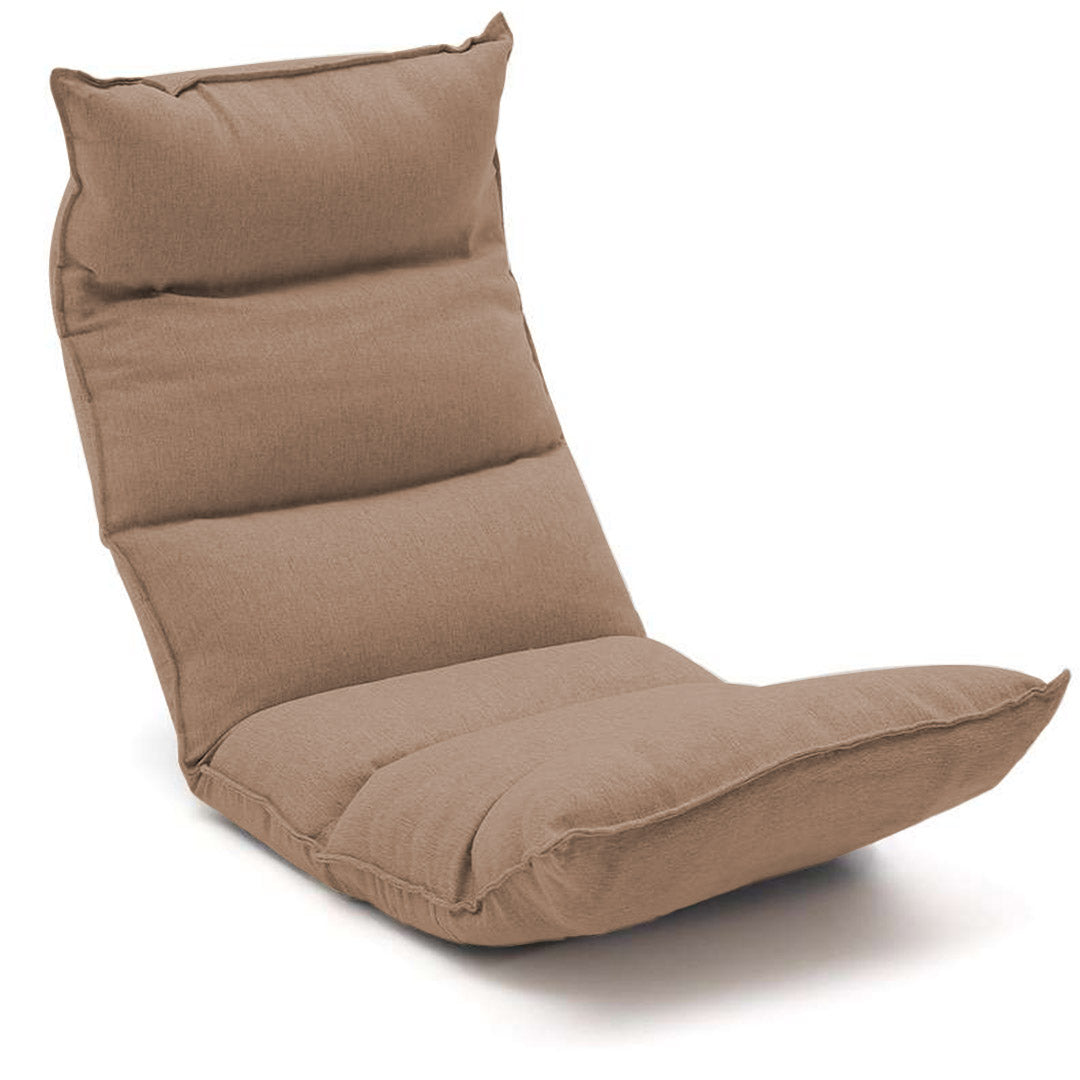 SOGA Foldable Tatami Floor Sofa Bed Meditation Lounge Chair Recliner Lazy Couch Khaki-Recliner Chair-PEROZ Accessories