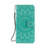 Anymob Samsung Case Green Flower Luxury Wallet Phone Flip Leather Cover With Card Slot Protection-Mobile Phone Cases-PEROZ Accessories