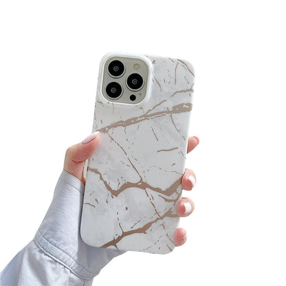 Anymob iPhone Case White Marble Soft Silicone Shockproof Back Shell Mobile Cover For iPhone 13 11 12 Pro Max XS X XR 7 8 Plus SE 2020-Mobile Phone Cases-PEROZ Accessories