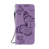 Anymob Samsung Case Purple Butterfly Luxury Wallet Phone Flip Leather Cover With Card Slot Protection-Mobile Phone Cases-PEROZ Accessories