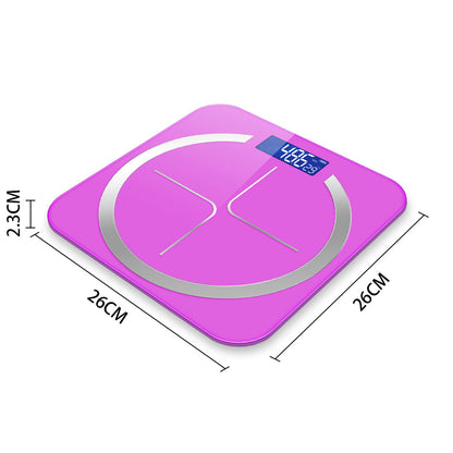 SOGA 2X 180kg Glass LCD Digital Fitness Weight Bathroom Body Electronic Scales Pink-Body Weight Scales-PEROZ Accessories